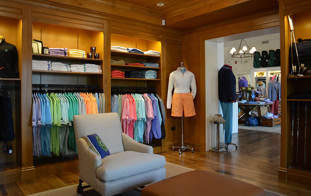 Pro shop merchandising displays from Sterling Grey